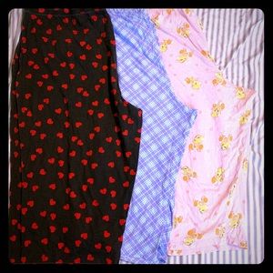 3 pair Capri pajamas!